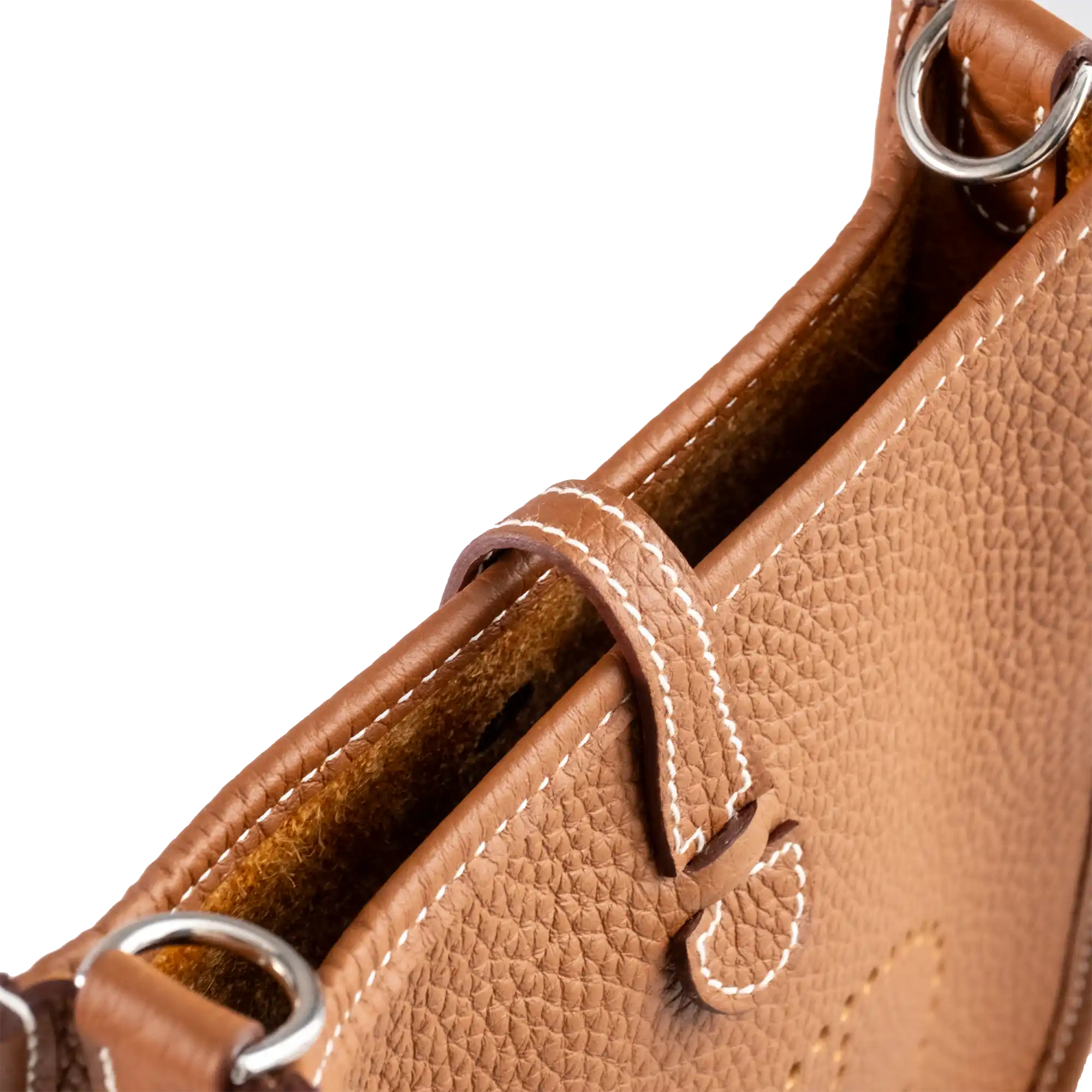 Hermes Mini Evelyne TPM Gold Clemence Gold Hardware - Top