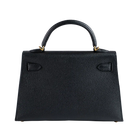 Hermès Mini Kelly II 20 Black Epsom Gold Hardware - Back