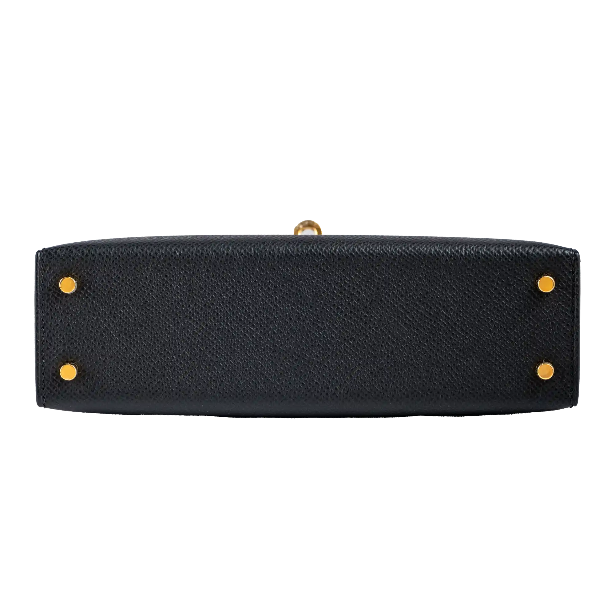 Hermes Mini Kelly II 20 Black Epsom Gold Hardware - Bottom