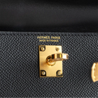 Hermes Mini Kelly II 20 Black Epsom Gold Hardware - Touret