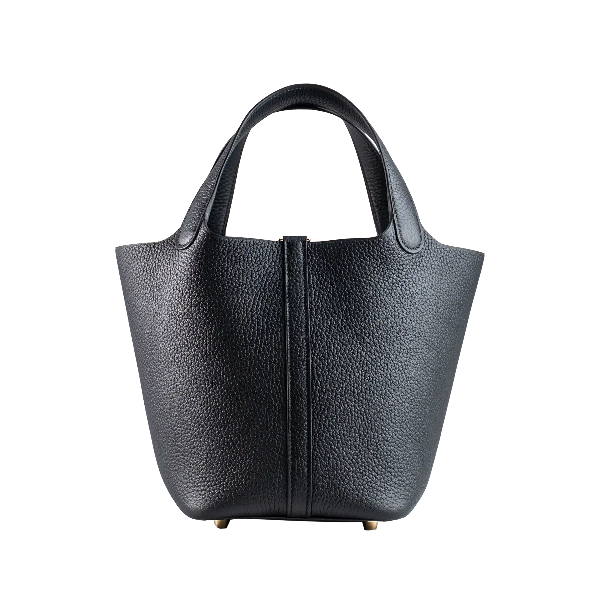 Hermes Picotin 18 Black Clamence Gold Hardware - Back