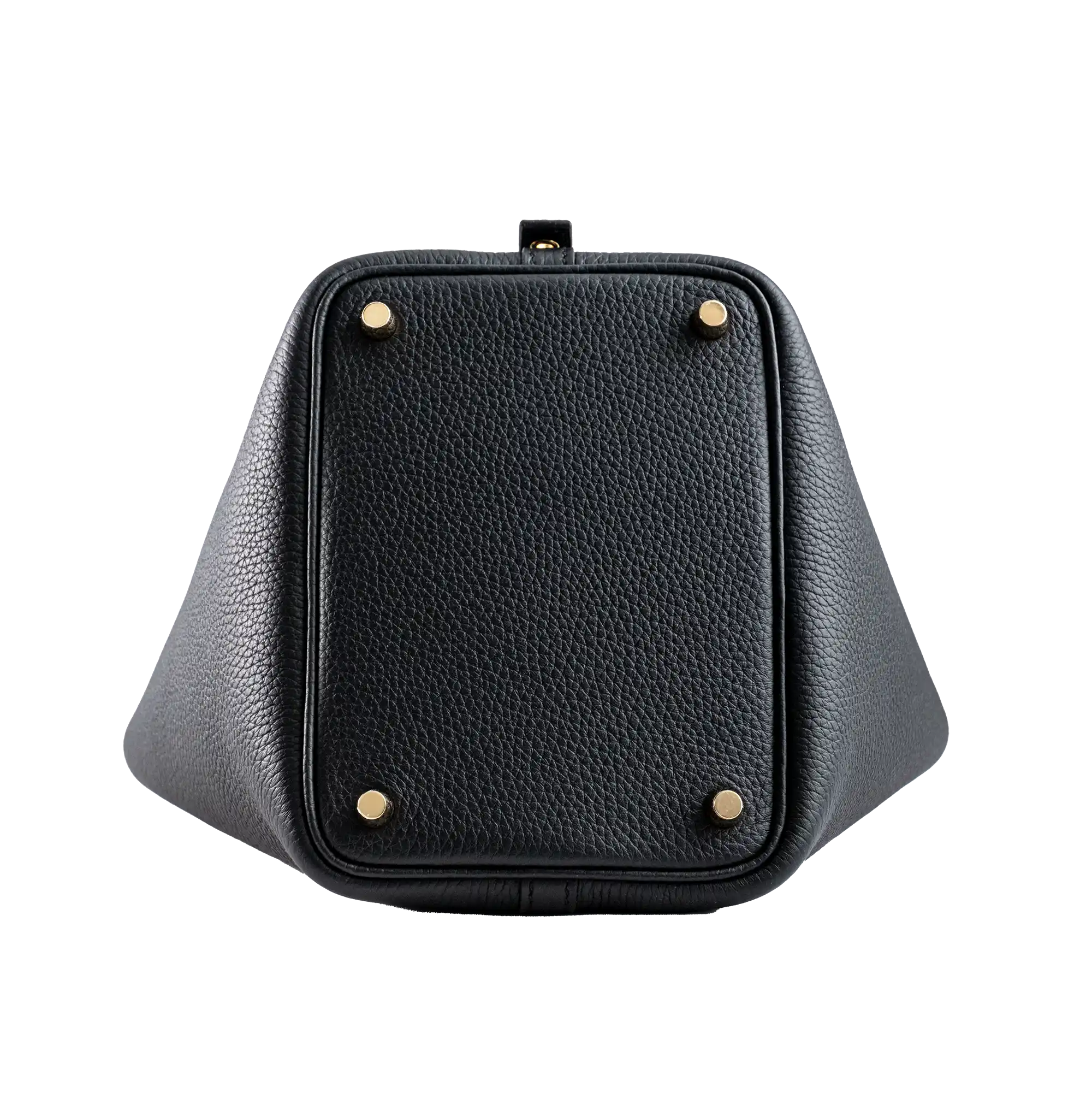Hermes Picotin 18 Black Clamence Gold Hardware - Bottom