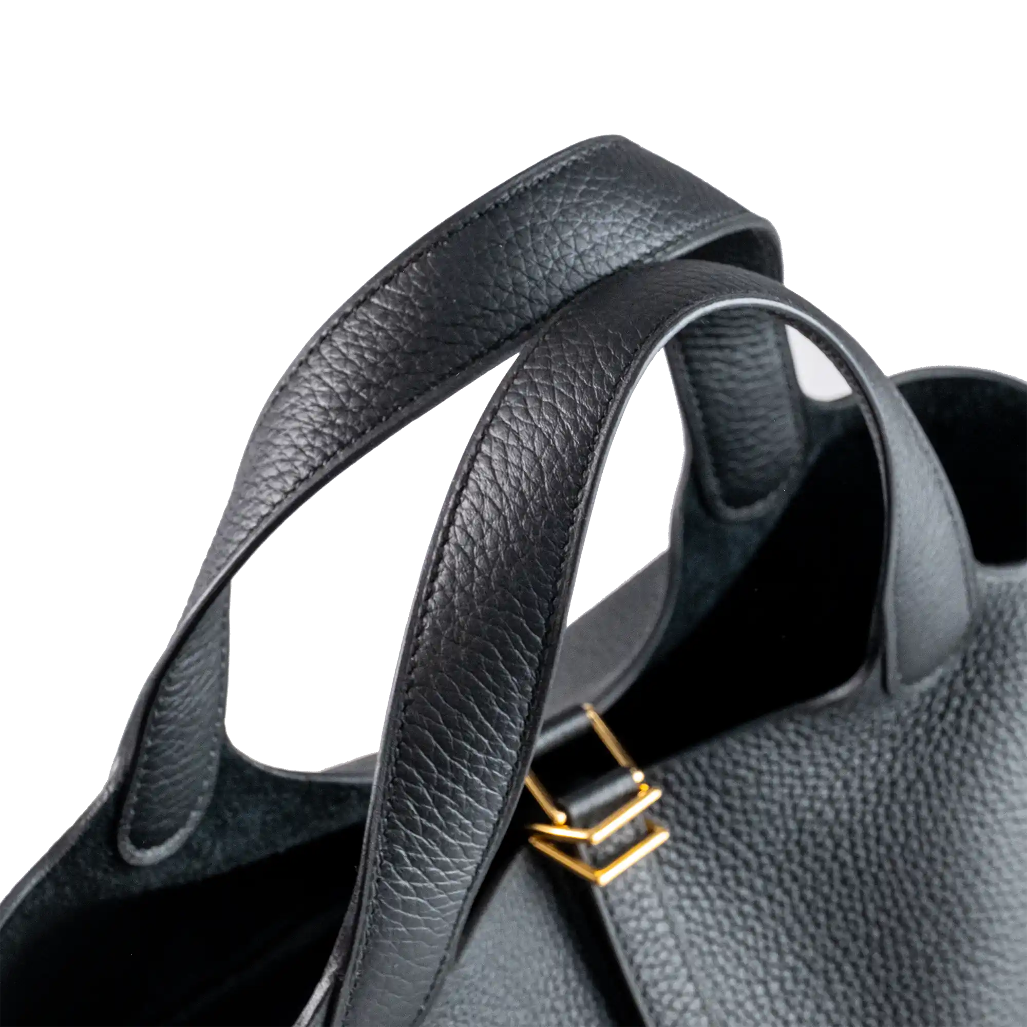 Hermes Picotin 18 Black Clamence Gold Hardware - Handle