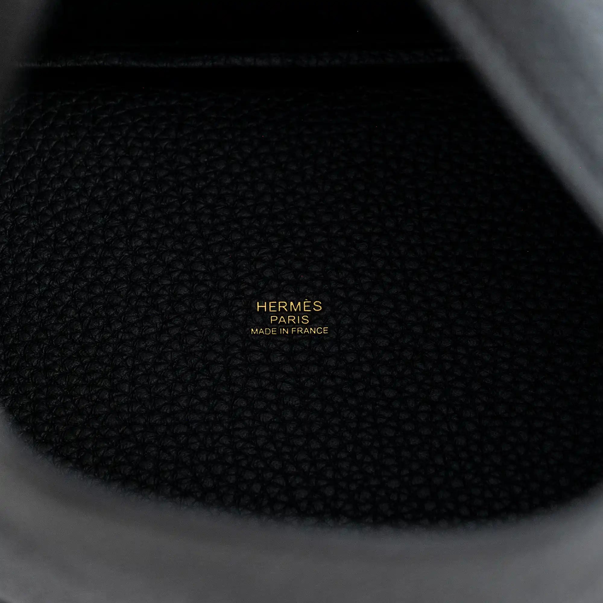 Hermes Picotin 18 Black Clamence Gold Hardware - Logo