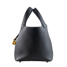 Hermes Picotin 18 Black Clamence Gold Hardware - Side