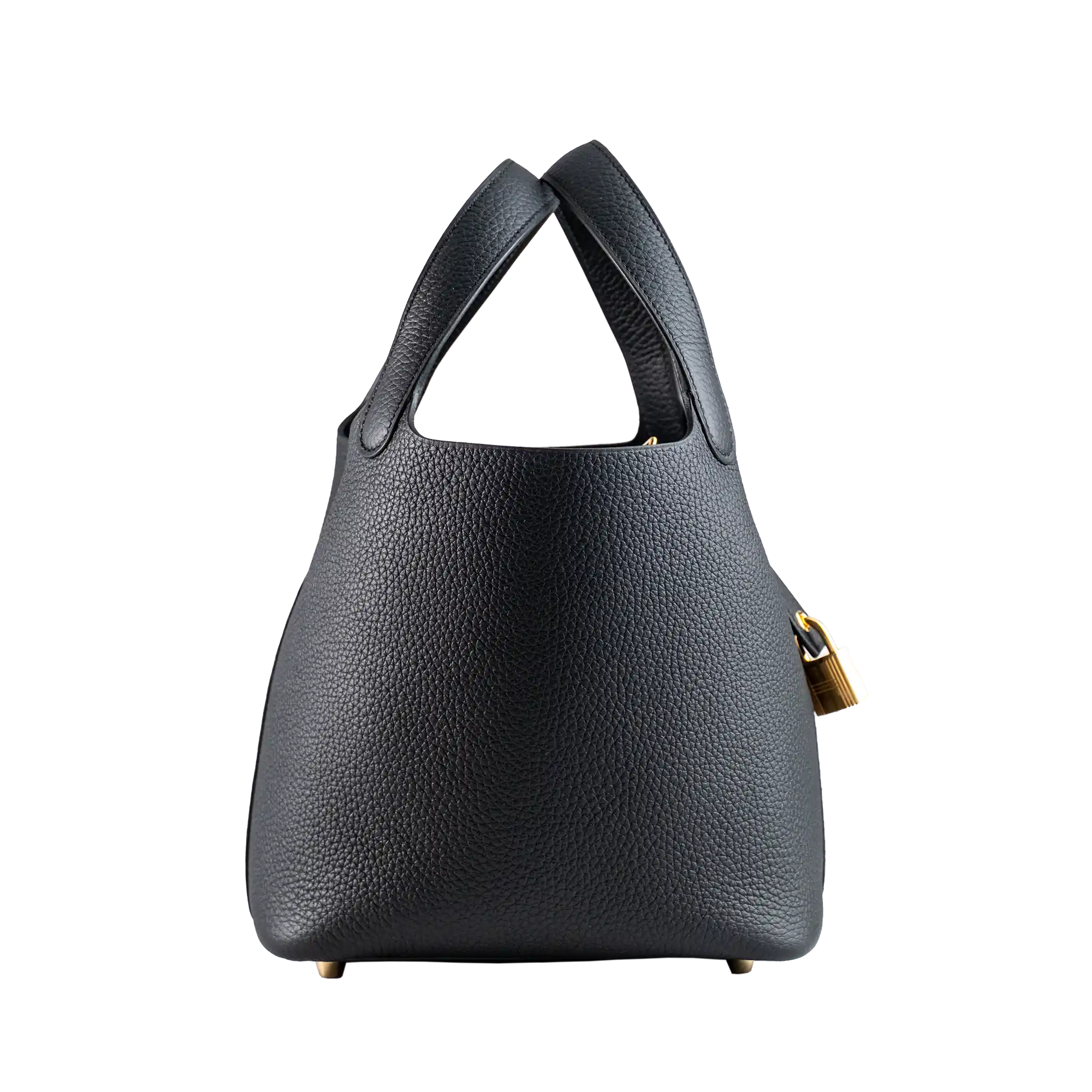 Hermes Picotin 18 Black Clamence Gold Hardware - Side 2