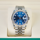 InBox Rolex Datejust 36 Blue Diamond Oystersteel White Gold Jubilee 126234