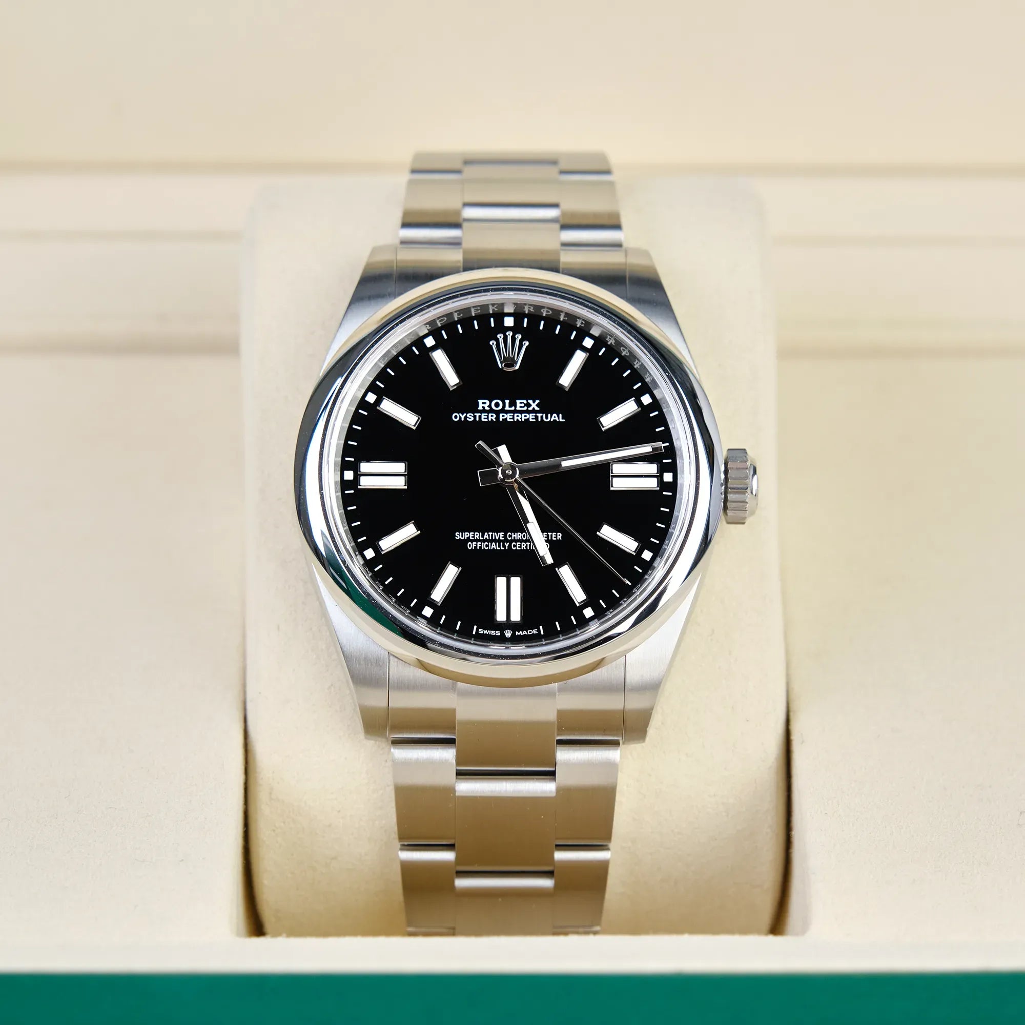InBox-RolexOyster Perpetual 41 Black Dial 134300 - Serial Remove