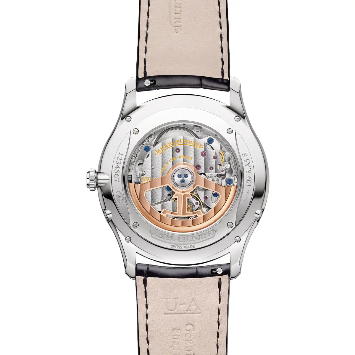 Jaeger-LeCoultre Master Ultra Thin Moon Silvered Grey Dial Q1368430 - 2026 Pre-Owned Mint - Back