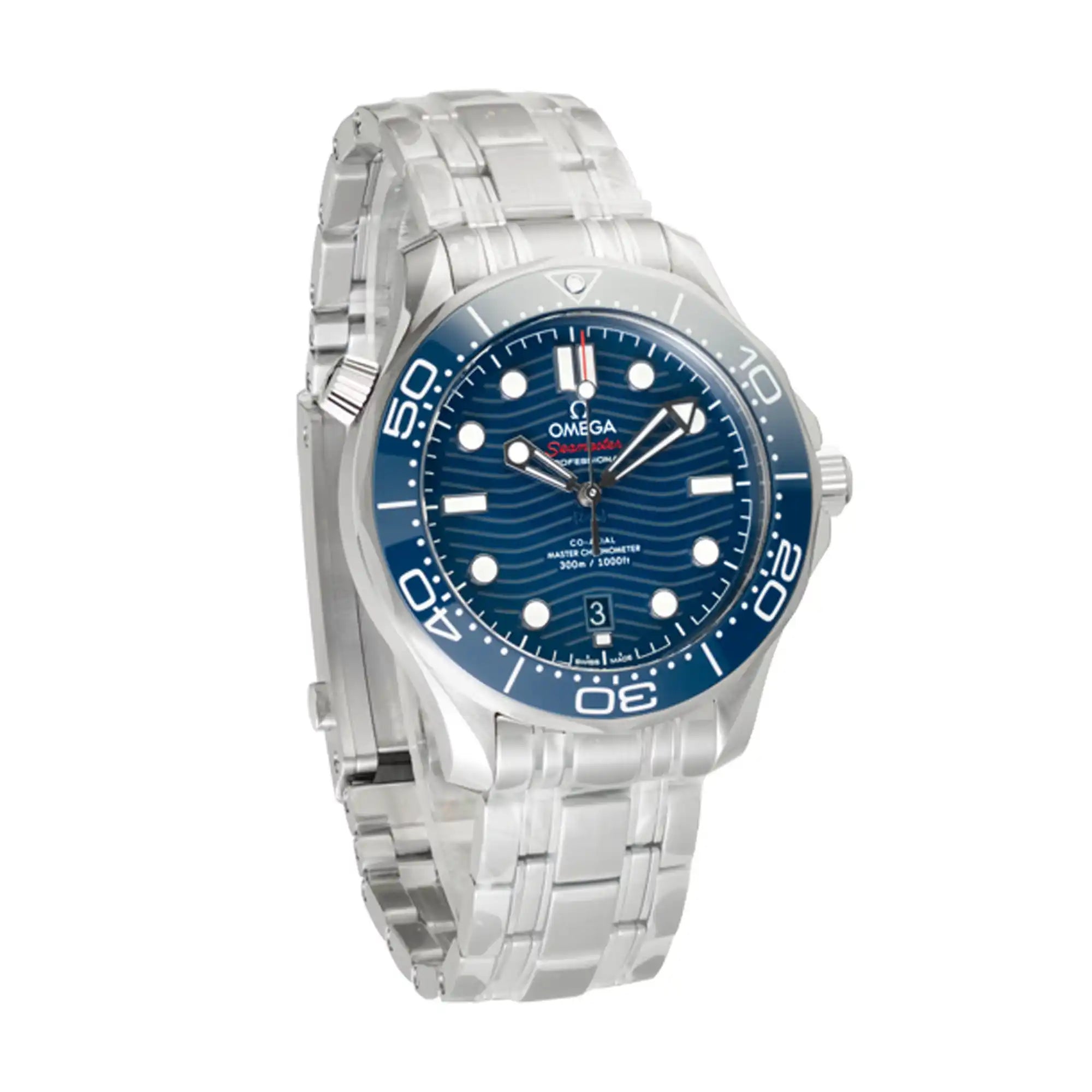 Omega Seamaster Co‑Axial Master Chronometer Blue Dial - Front