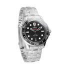 Omega Seamaster Driver 300M Black Dial Steel Bracelet - Front