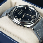 Panerai Radiomir Blue Dial Blue Gray Strap PAM01383 - Side 1