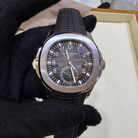 Patek Philippe Aquanaut Black Dial Travel Time 5164A/001 - Pre-Owned - In hand