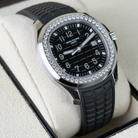  Patek Philippe Aquanaut Luce Black Dial Diamond Bezel 38.8mm Stainless Steel 5267/200A-001-left