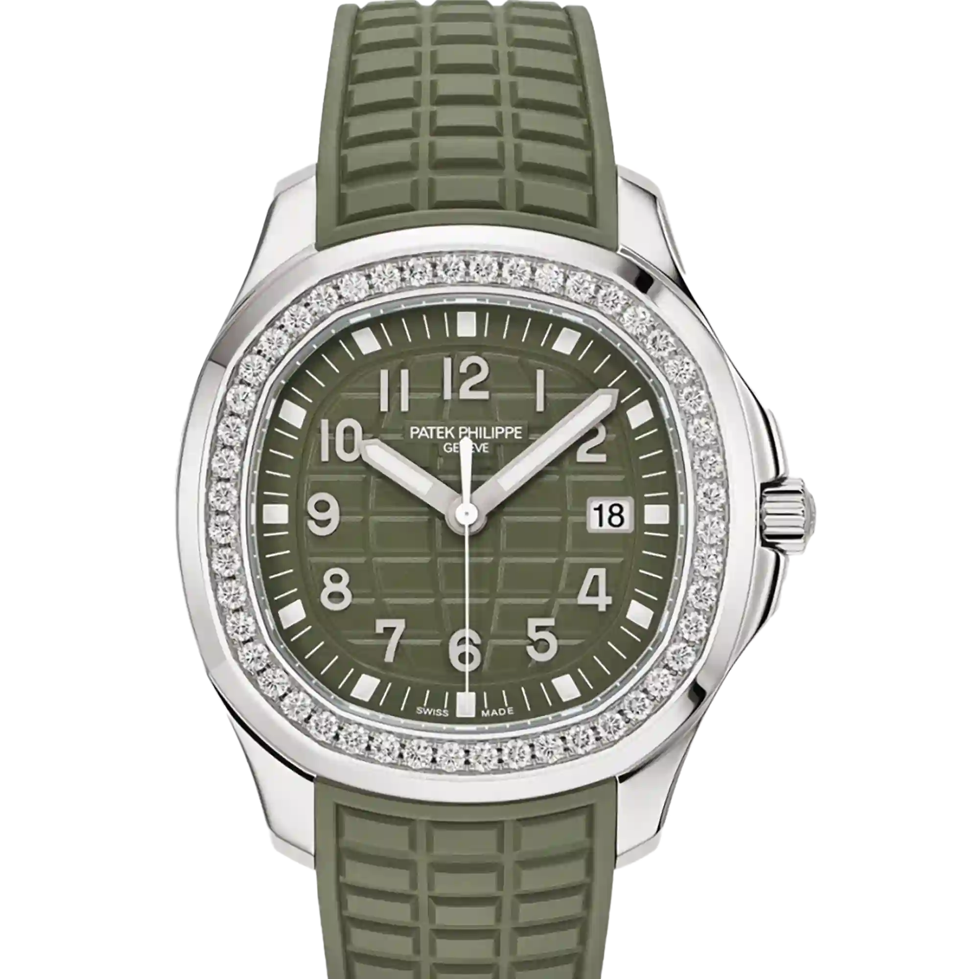 Patek Philippe Aquanaut Luce Khaki Green Diamond Stainless Steel 5267/200A-011