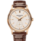 Patek Philippe Calatrava White Dial 6119R Brown Leather Strap 