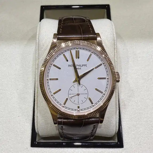 Patek Philippe Calatrava White Dial 6119R Brown Leather Strap – 2024 Pre-Owned