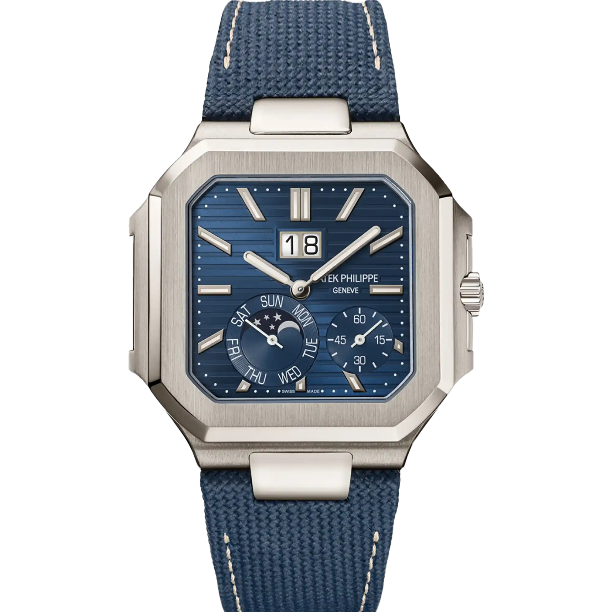 Patek Philippe Cubitus Sunburst Blue Dial 45mm Platinum 5822P