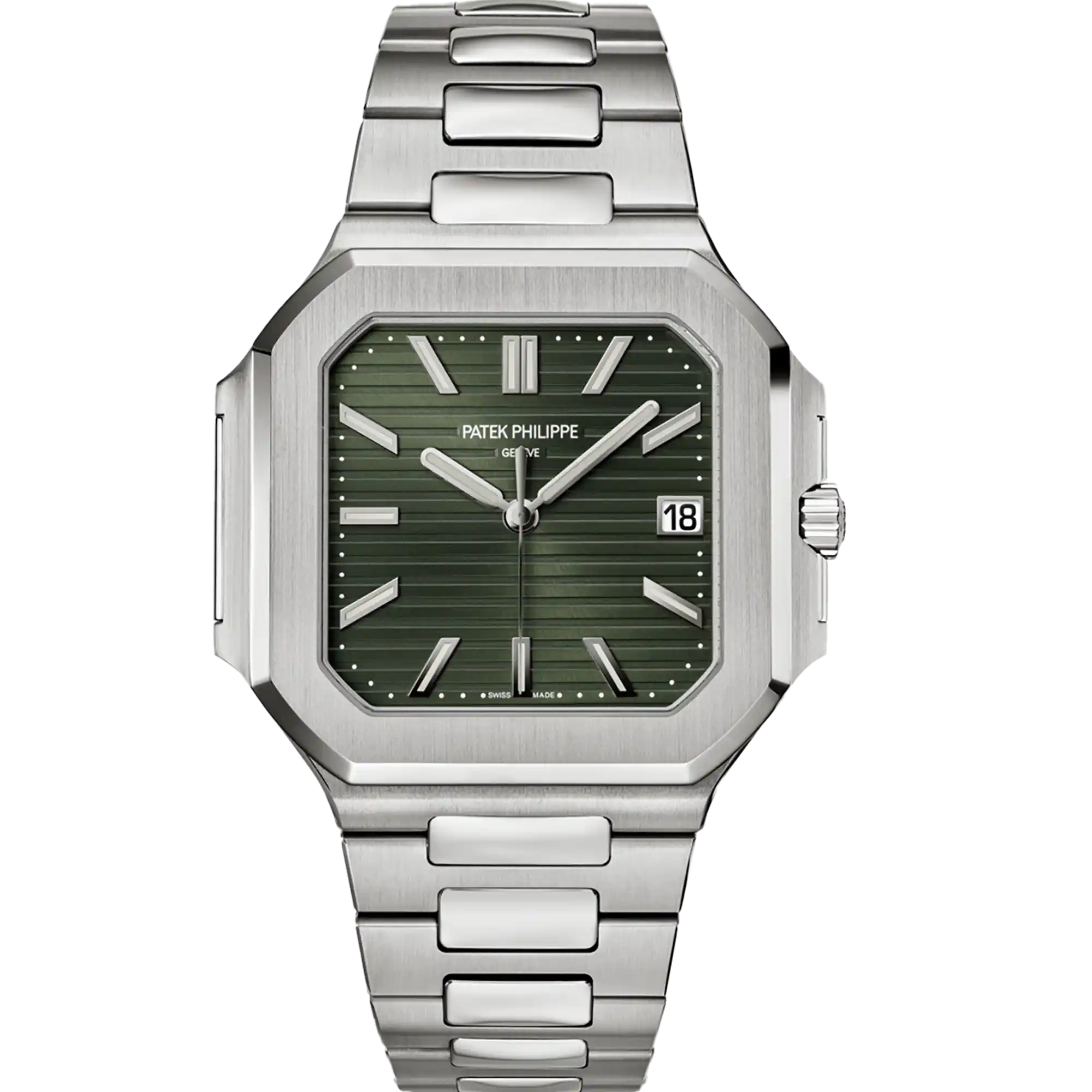 Patek Philippe Cubitus Sunburst Olive Green Dial 45mm Stainless Steel 5821/1A