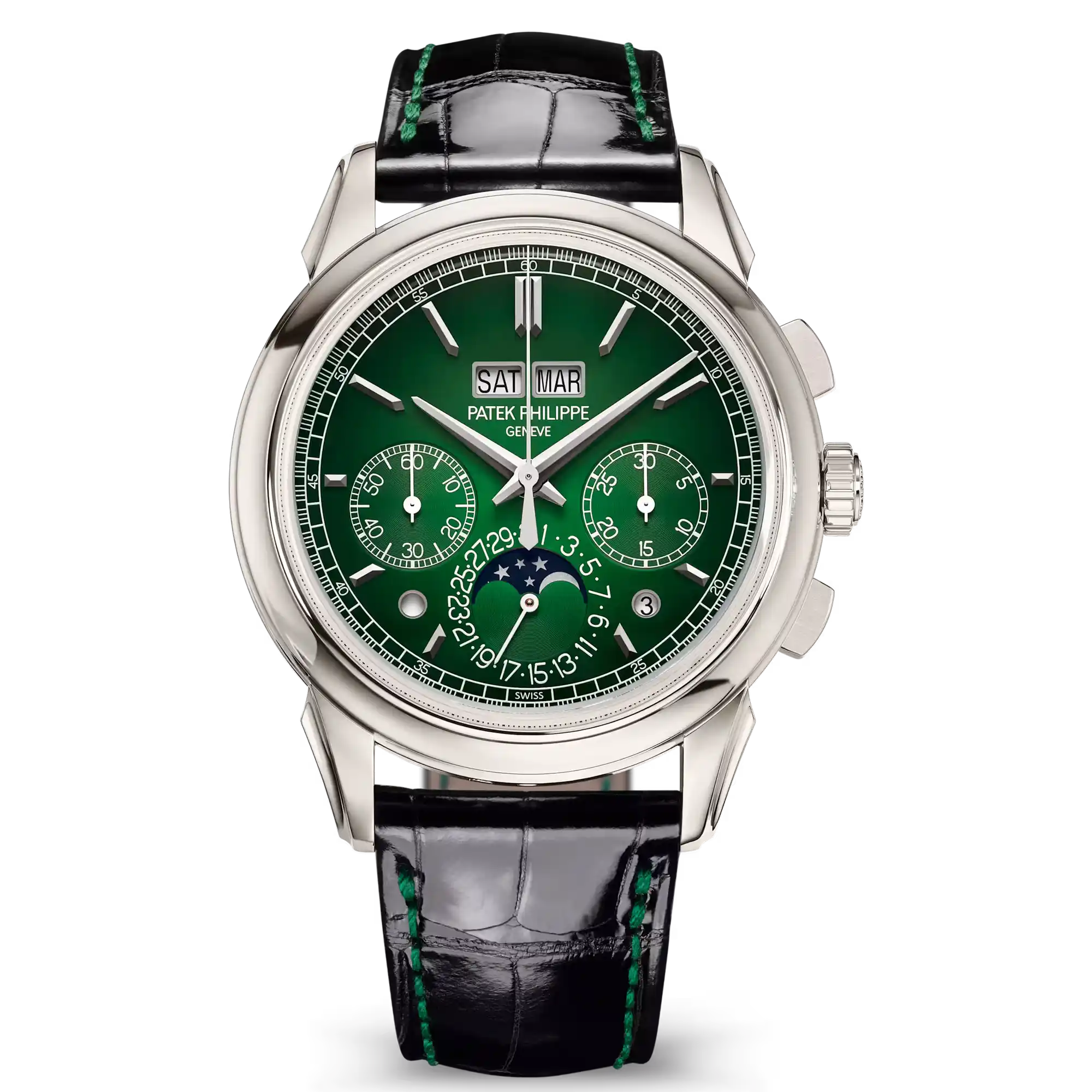 Patek Philippe Grand Comlications Green Dial Leather Strap 5270p-014