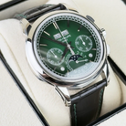 Patek Philippe Grand Comlications Green Dial Leather Strap 5270p-014 - Left