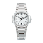 Patek Philippe Ladies Nautilus White Dial 7118/1A Steel - Front