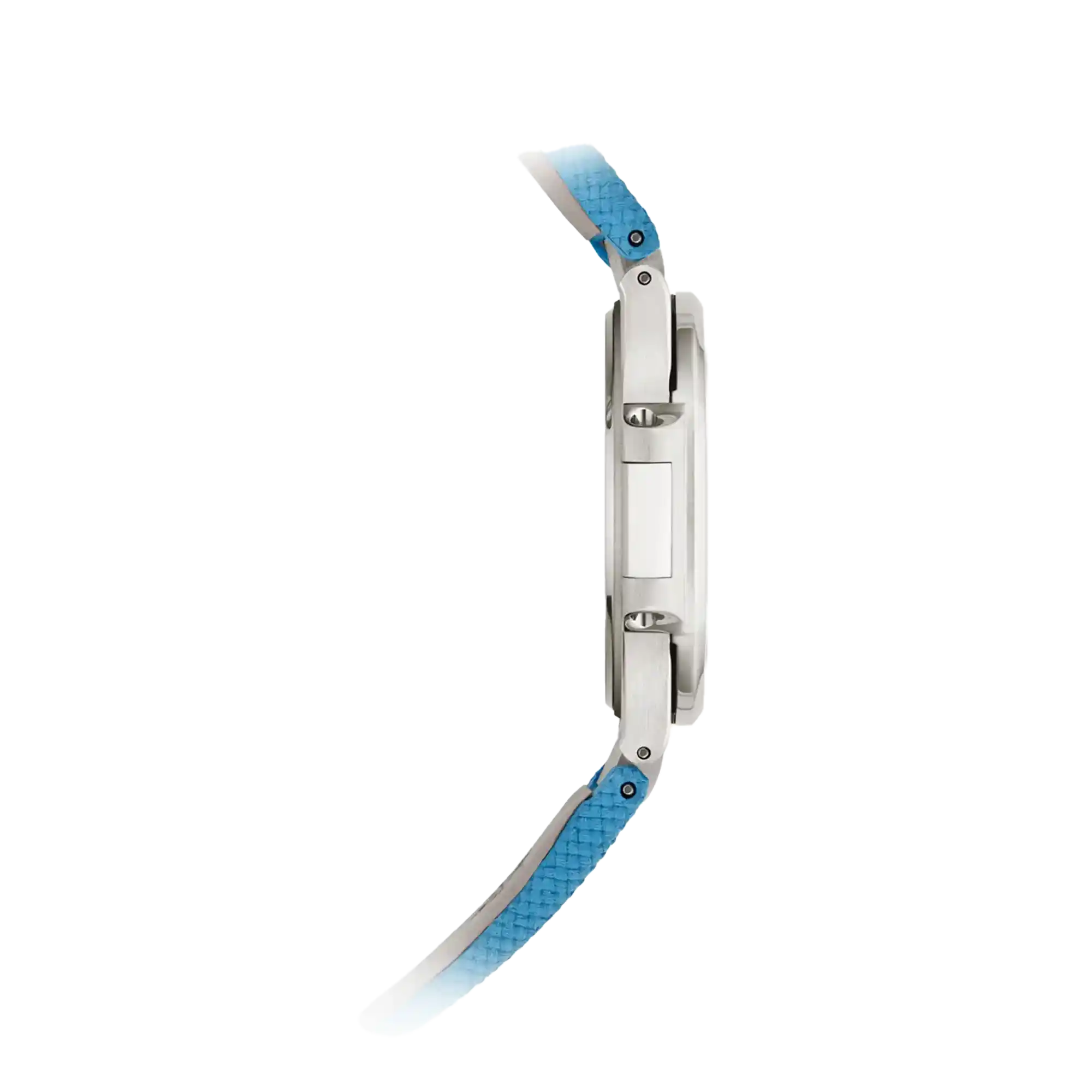 Patek Philippe Nautilus Azure Blue Dial White Gold 32mm 7010G - Side