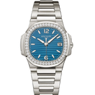 Patek Philippe Nautilus Azure Blue Dial White Gold 32mm 7010/1G
