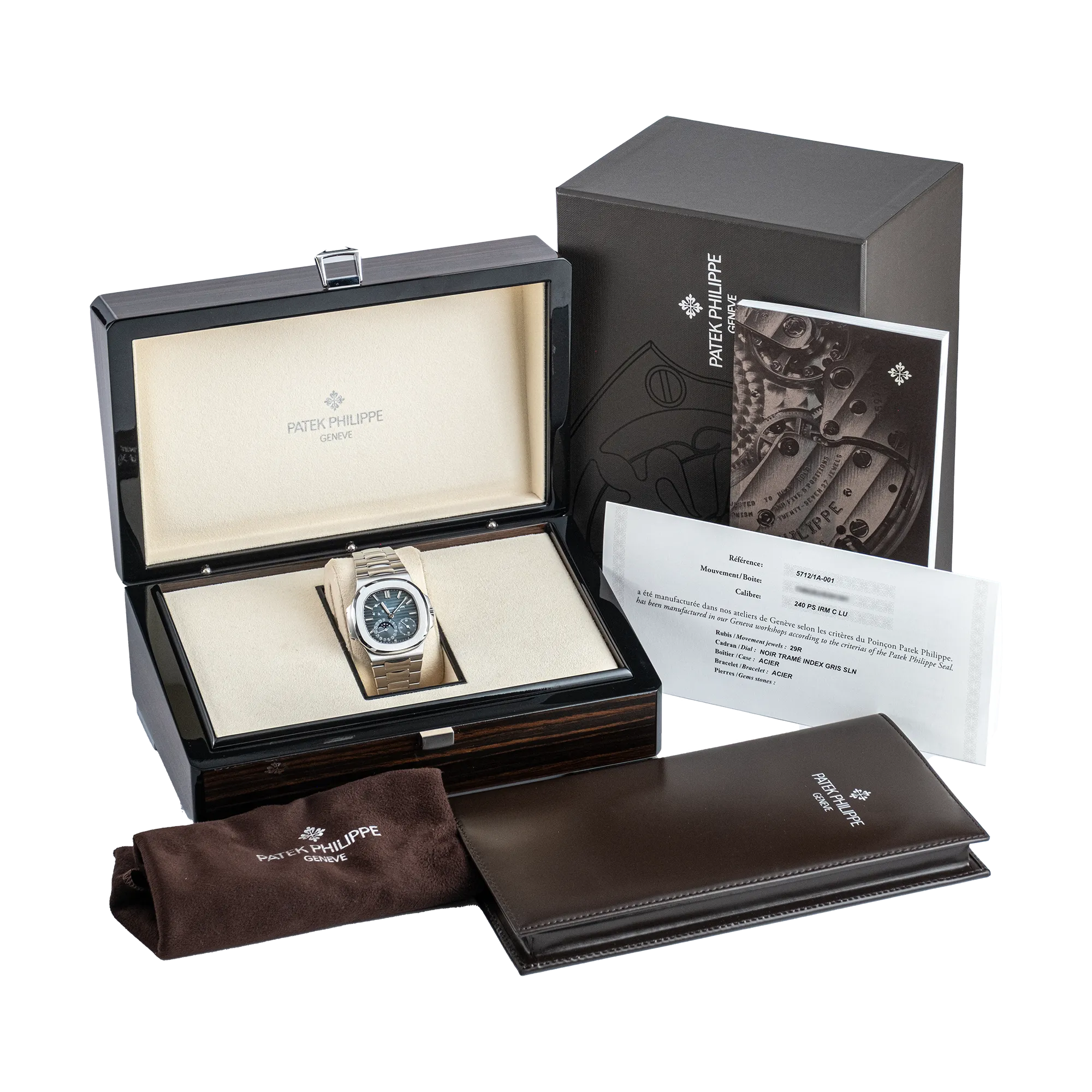 Patek Philippe Nautilus Blue Dial Steel 5712/1A - Pre-owned - Full set