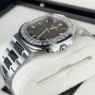 Patek Philippe Nautilus Grey Dial Diamond Bezel Platinum 5711/110P-001 - Pre-Owned - Side 2