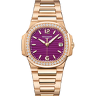 Patek Philippe Nautilus Purple Dial Rose Gold 32mm 7010/1R