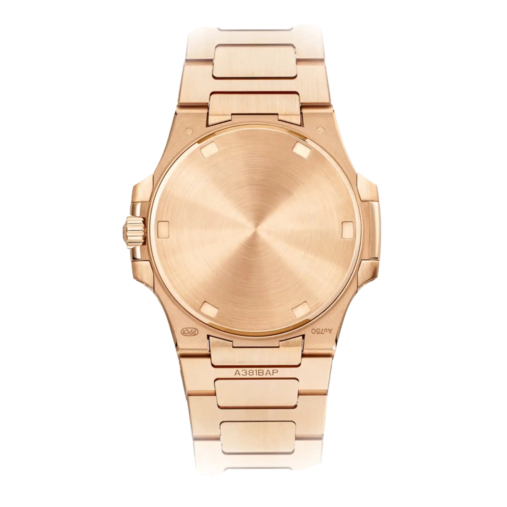 Patek Philippe Nautilus Purple Dial Rose Gold 32mm 7010/1R - Case back