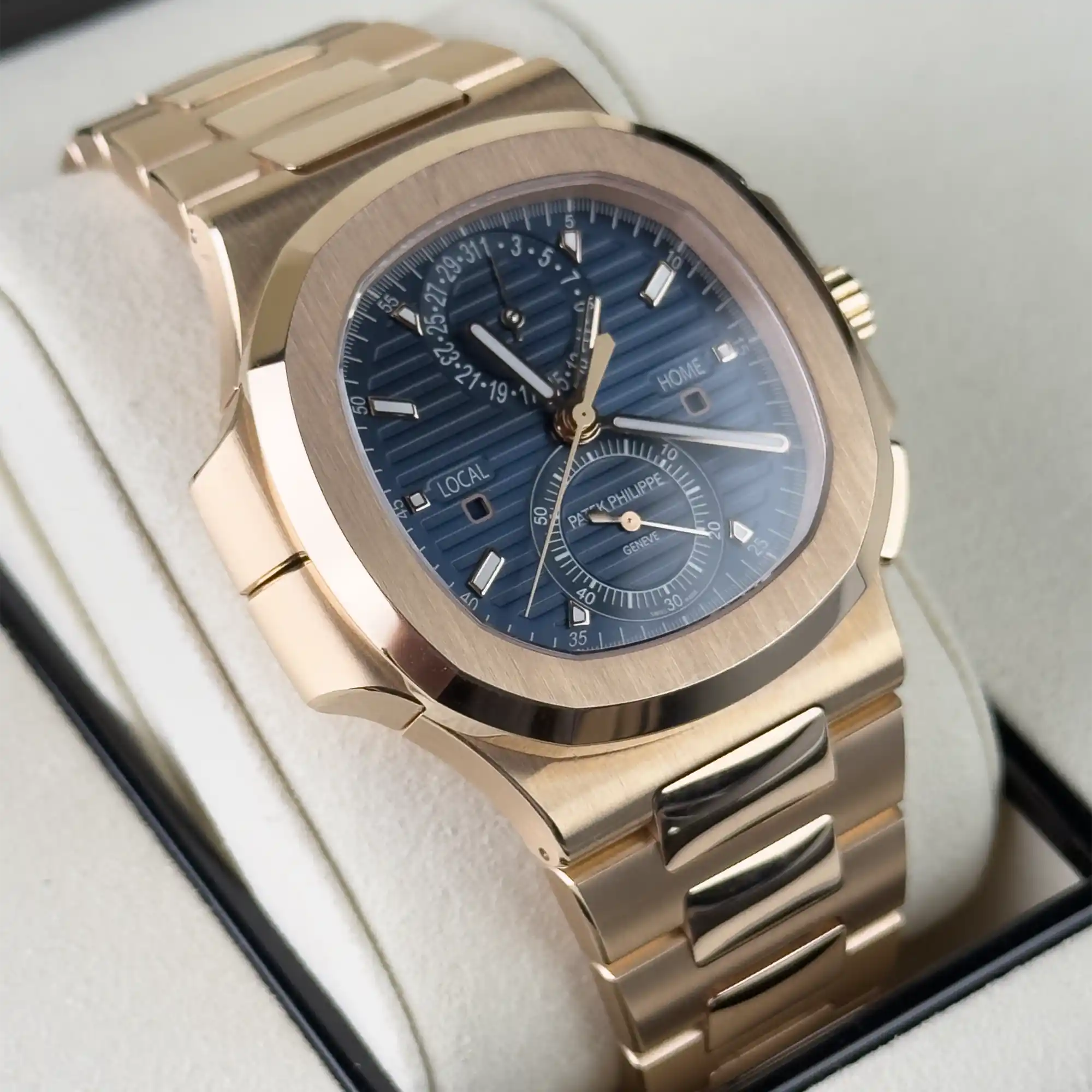Patek Philippe Nautilus Travel Time Chronograph 5990/1R-001 - Left