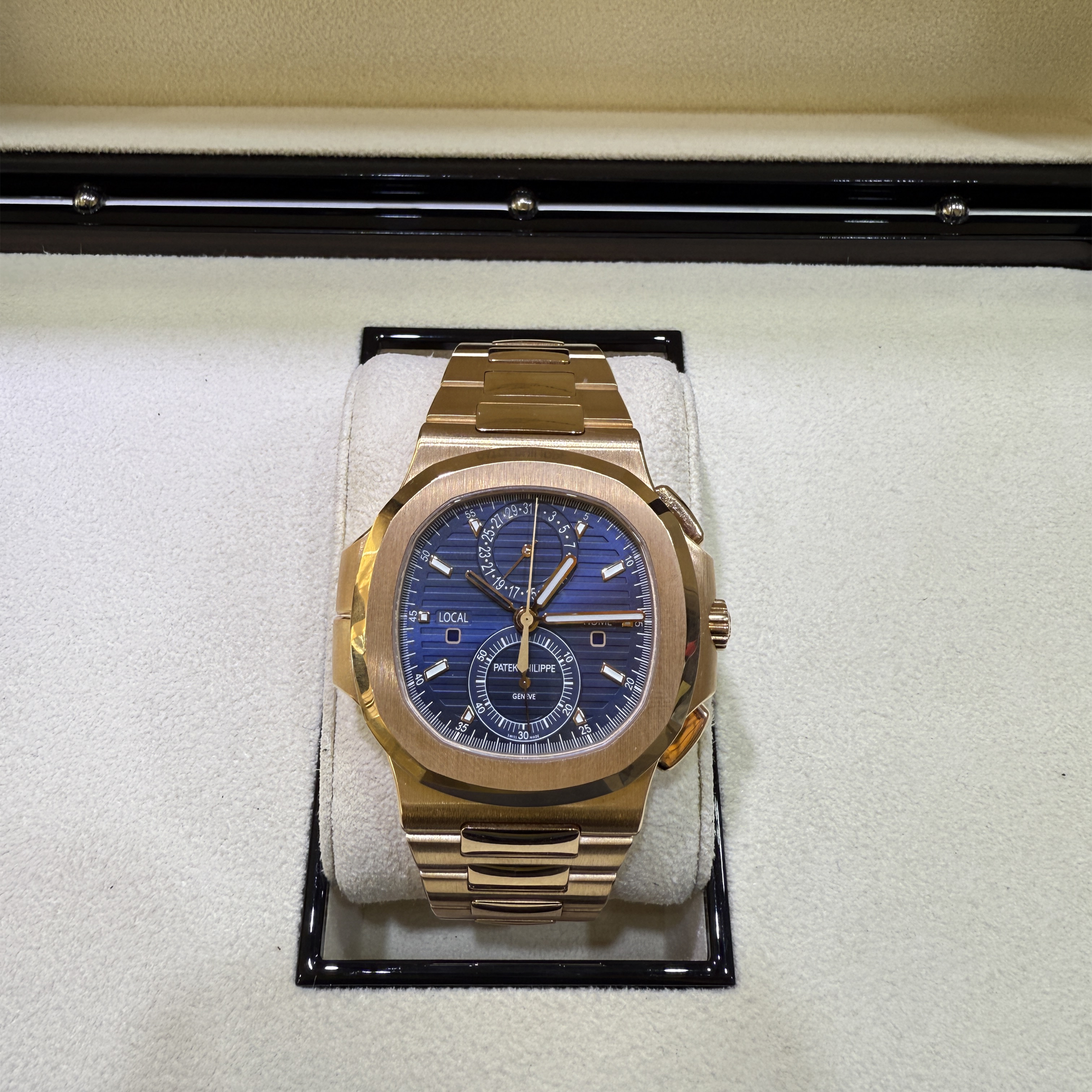 Patek Philippe Nautilus Travel Time Chronograph 5990/1R-001 - Pre-Owned - Front