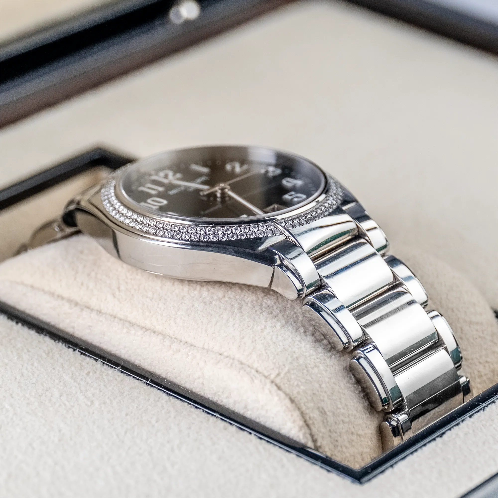 Patek Philippe Twenty~4 Green Dial Diamond Bezel 7300/1200A - Left