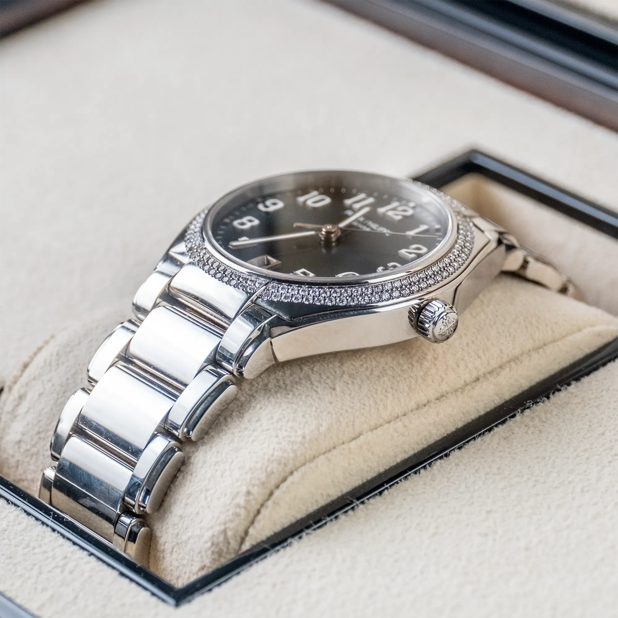 Patek Philippe Twenty~4 Green Dial Diamond Bezel 7300/1200A - Right