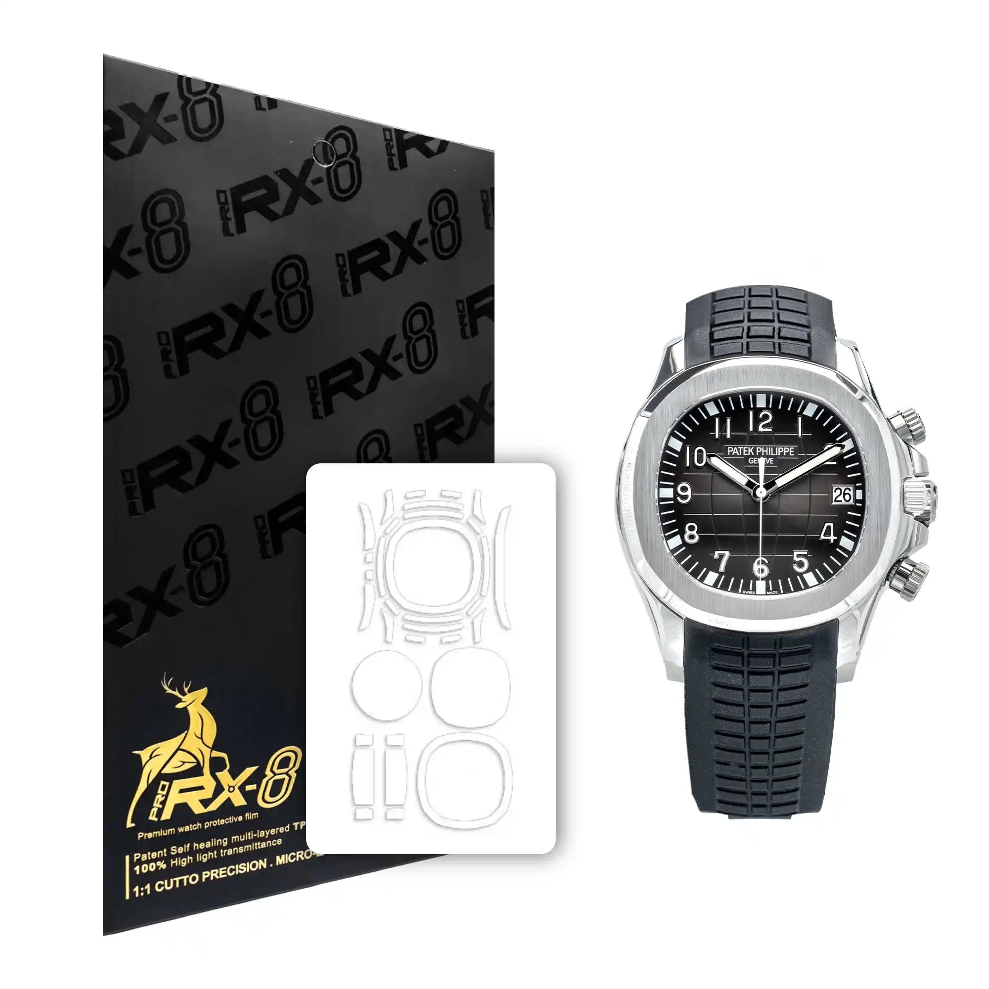 Protective Film Installation for Patek Philippe Aquanaut 5167A Rubber Strap