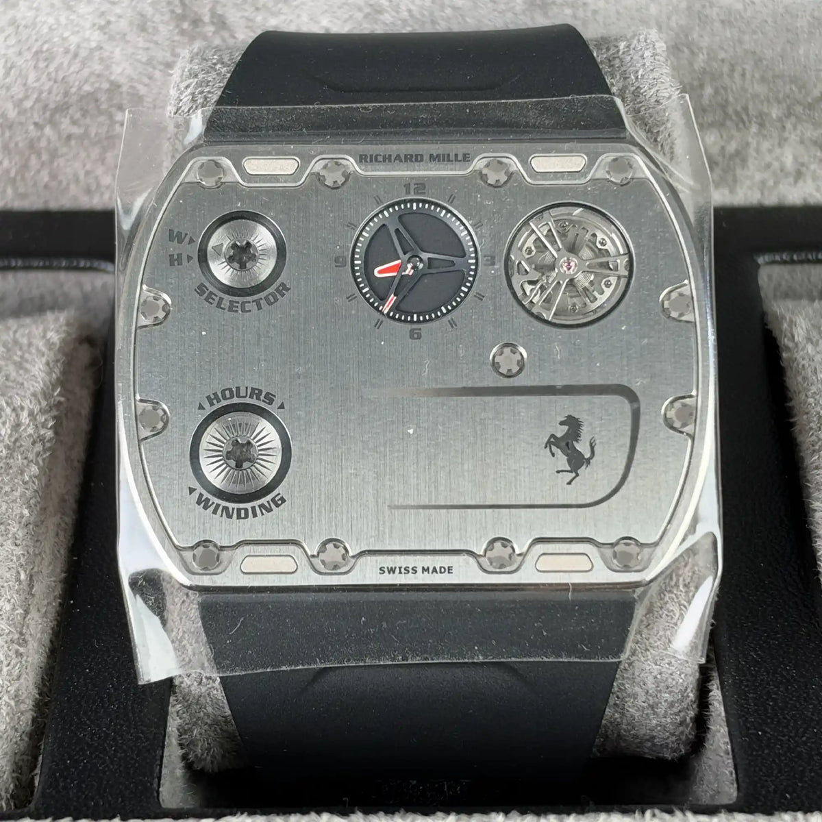 Richard Mille RM UP-01 Ferrari Titanium Silver Dial Ultra-thin Limited Edition of 150 - Front