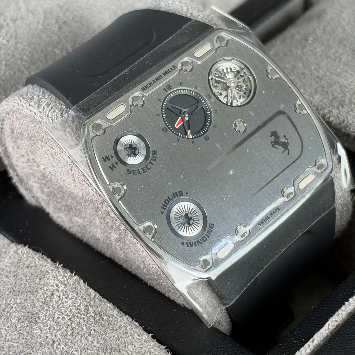 Richard Mille RM UP-01 Ferrari Titanium Silver Dial Ultra-thin Limited Edition of 150 - Left