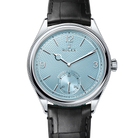 Rolex 1908 Platinum Ice Blue Dial Black Alligator Strap 52506