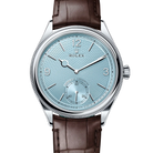 Rolex 1908 Platinum Ice Blue Dial Brown Alligator Strap 52506