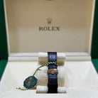 Rolex 1908 White Gold Black Dial Black Alligator Strap 52509 - Bracelet