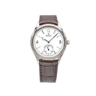 Rolex 1908 White Gold White Dial Brown Alligator Strap 52509 - Front