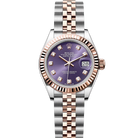 Rolex Datejust 28 Purple Diamond Oystersteel Rose Gold Jubilee 279171