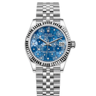 Rolex Datejust 31 Blue Floral Motif Diamond Dial Oyster 278274
