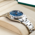 Rolex Datejust 31 Blue Floral Motif Diamond Dial Oyster 278274 - Left