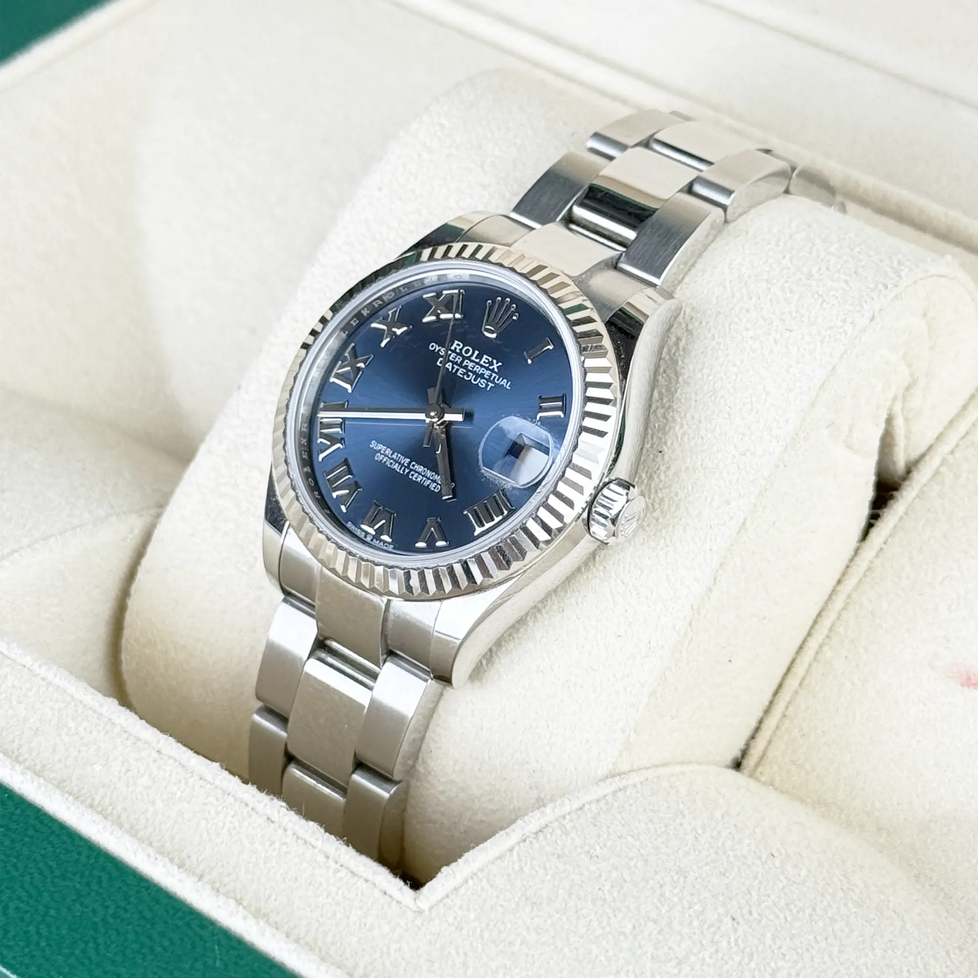 Rolex Datejust 31 Blue Roman Dial Oyster 278274 - Preowned - Side 2