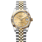 Rolex Datejust 31 Champagne Oystersteel Yellow Gold Jubilee 278273