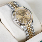 Rolex Datejust 31 Champagne Oystersteel Yellow Gold Jubilee 278273 - Left