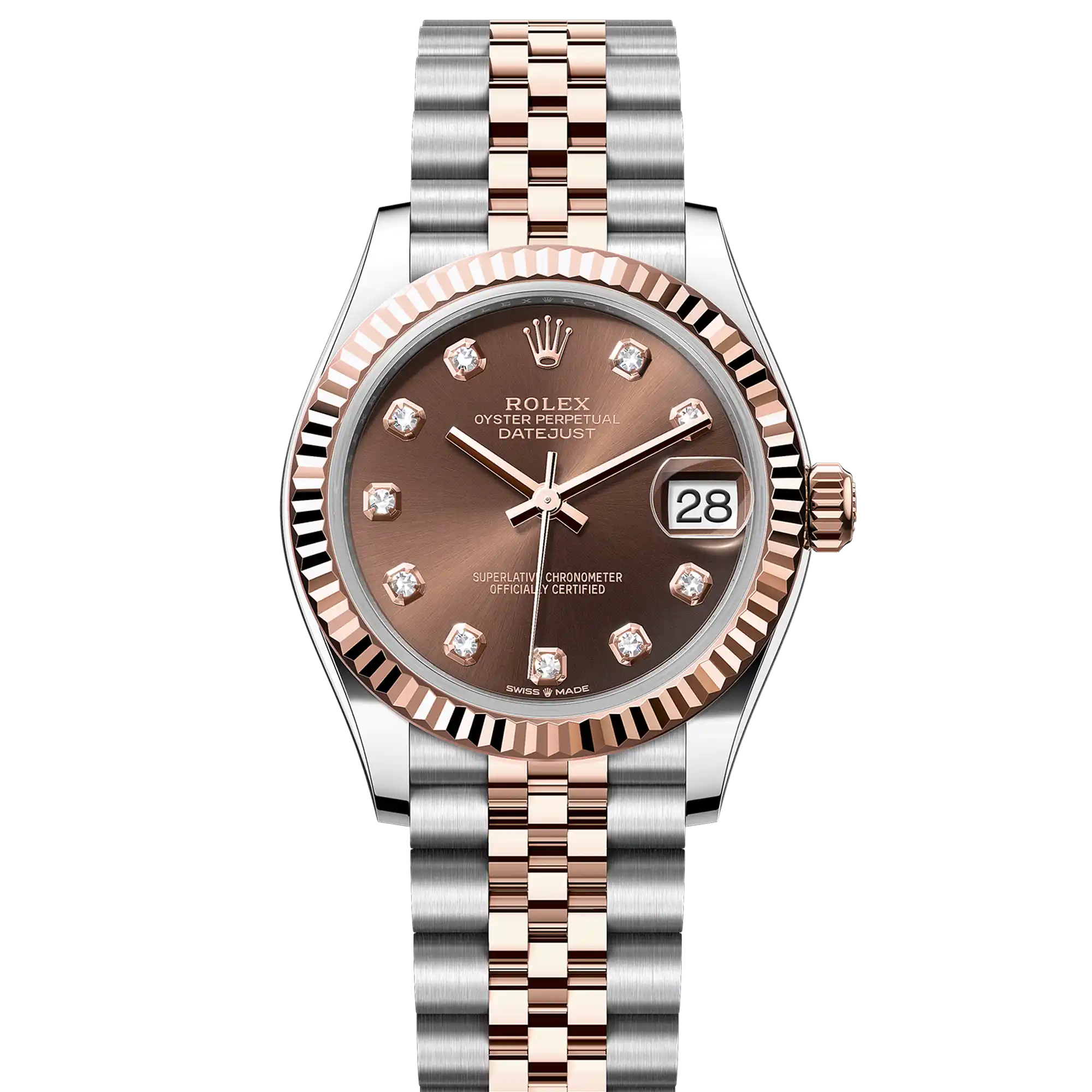 Rolex Datejust 31 Chocolate Diamond Dial Oyster 278271 – Tiger